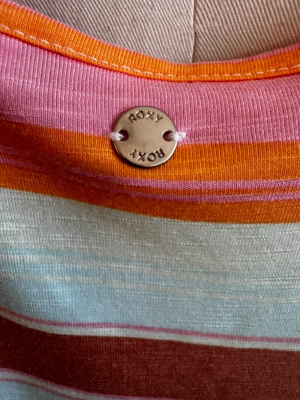 Roxy Striped Midi Dress XL NWOT - Picture 5 of 5
